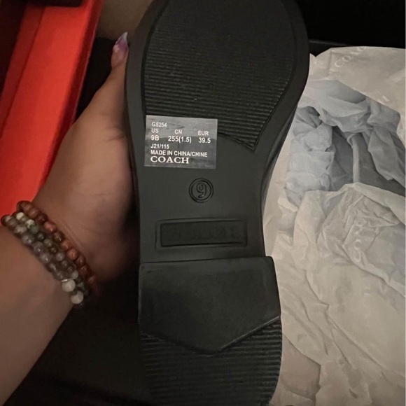 Coach rain boots size 9. Never worn. - Picture 3 of 4